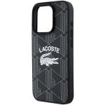 Carcasa Lacoste Monogram Vintage Logo cu MagSafe compatibila cu iPhone 15 Pro, Negru 7 - lerato.ro