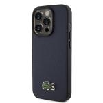 Carcasa Lacoste Iconic Petit Pique cu MagSafe compatibila cu iPhone 15 Pro, Navy Blue 3 - lerato.ro