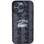 Carcasa Lacoste Monogram Vintage Logo cu MagSafe compatibila cu iPhone 15 Pro, Navy Blue 2 - lerato.ro