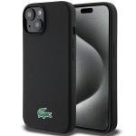 Carcasa Lacoste Silicone Croc Logo cu MagSafe compatibila cu iPhone 15 / 14 / 13, Negru 4 - lerato.ro