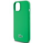 Carcasa Lacoste Silicone Croc Logo cu MagSafe compatibila cu iPhone 15 / 14 / 13, Verde 7 - lerato.ro
