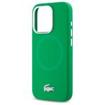 Carcasa Lacoste Silicone Croco Logo cu MagSafe compatibila cu iPhone 15 Pro, Verde 7 - lerato.ro