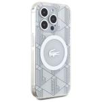 Carcasa Lacoste IML Blend Monogram cu MagSafe compatibila cu iPhone 15 Pro, Alb 5 - lerato.ro
