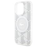 Carcasa Lacoste IML Blend Monogram cu MagSafe compatibila cu iPhone 15 Pro, Alb 7 - lerato.ro