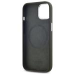 Carcasa Lacoste Silicone Croco Logo cu MagSafe compatibila cu iPhone 15 / 14 / 13, Khaki 8 - lerato.ro