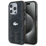 Carcasa Lacoste IML Blend Monogram cu MagSafe compatibila cu iPhone 15 Pro, Negru 4 - lerato.ro