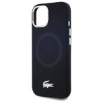 Carcasa Lacoste Silicone Croco Logo cu MagSafe compatibila cu iPhone 15 / 14 / 13, Negru 7 - lerato.ro