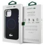 Carcasa Lacoste Silicone Croco Logo cu MagSafe compatibila cu iPhone 15 / 14 / 13, Negru 9 - lerato.ro