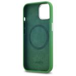 Carcasa Lacoste Silicone Croco Logo cu MagSafe compatibila cu iPhone 15 / 14 / 13, Verde 8 - lerato.ro