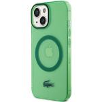 Carcasa Lacoste Transparent Design cu MagSafe compatibila cu iPhone 15 / 14 / 13, Verde 3 - lerato.ro