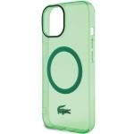 Carcasa Lacoste Transparent Design cu MagSafe compatibila cu iPhone 15 / 14 / 13, Verde 7 - lerato.ro