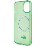 Carcasa Lacoste Transparent Design cu MagSafe compatibila cu iPhone 15 / 14 / 13, Verde 8 - lerato.ro