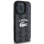 Carcasa Lacoste Monogram Vintage Logo cu MagSafe compatibila cu iPhone 16 Pro, Negru 5 - lerato.ro