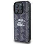 Carcasa Lacoste Monogram Vintage Logo cu MagSafe compatibila cu iPhone 16 Pro, Navy Blue 3 - lerato.ro