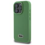 Carcasa Lacoste Iconic Petit Pique cu MagSafe compatibila cu iPhone 16 Pro, Verde 3 - lerato.ro