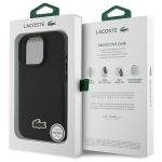 Carcasa Lacoste Iconic Petit Pique cu MagSafe compatibila cu iPhone 16 Pro, Negru 9 - lerato.ro