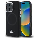 Carcasa Lacoste Silicone Croco Logo cu MagSafe compatibila cu iPhone 16 Pro, Negru 4 - lerato.ro