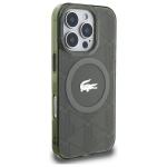 Carcasa Lacoste IML Blend Monogram cu MagSafe compatibila cu iPhone 16 Pro, Khaki 5 - lerato.ro