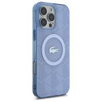Carcasa Lacoste IML Blend Monogram cu MagSafe compatibila cu iPhone 16 Pro, Albastru 5 - lerato.ro