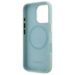 Carcasa Lacoste Silicone Cracked Logo cu MagSafe compatibila cu iPhone 16 Pro, Mint 8 - lerato.ro