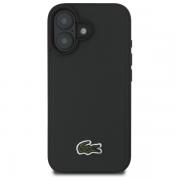 Carcasa Lacoste Iconic Petit Pique compatibila cu iPhone 16 Plus, Dark Green