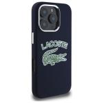 Carcasa Lacoste Silicone Cracked Logo cu MagSafe compatibila cu iPhone 16 Pro, Navy Blue 5 - lerato.ro