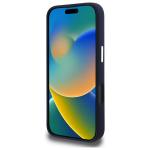 Carcasa Lacoste Silicone Cracked Logo cu MagSafe compatibila cu iPhone 16 Pro, Navy Blue 6 - lerato.ro