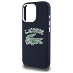Carcasa Lacoste Silicone Cracked Logo cu MagSafe compatibila cu iPhone 16 Pro, Navy Blue 7 - lerato.ro