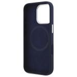 Carcasa Lacoste Silicone Cracked Logo cu MagSafe compatibila cu iPhone 16 Pro, Navy Blue 8 - lerato.ro