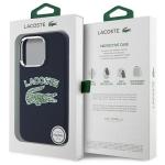Carcasa Lacoste Silicone Cracked Logo cu MagSafe compatibila cu iPhone 16 Pro, Navy Blue 9 - lerato.ro