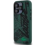 Carcasa Lacoste Silicone Graffiti compatibila cu iPhone 15 Pro Max, Negru 3 - lerato.ro