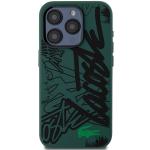 Carcasa Lacoste Silicone Graffiti compatibila cu iPhone 15 Pro Max, Negru 2 - lerato.ro