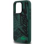 Carcasa Lacoste Silicone Graffiti compatibila cu iPhone 15 Pro Max, Negru 7 - lerato.ro