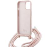 Carcasa Lacoste Silicone Cord compatibila cu iPhone 15 / 14 / 13, Roz 7 - lerato.ro