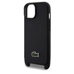 Carcasa Lacoste Iconic Petit Pique Crossbody compatibila cu iPhone 15 / 14 / 13, Negru 6 - lerato.ro