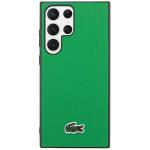 Carcasa Lacoste Iconic Petit Pique compatibila cu Samsung Galaxy S23 Ultra, Verde 2 - lerato.ro