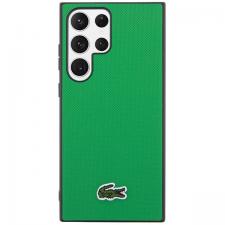 Carcasa Lacoste Iconic Petit Pique compatibila cu Samsung Galaxy S23 Ultra, Verde