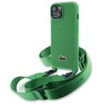 Carcasa Lacoste Iconic Petit Pique Crossbody compatibila cu iPhone 15 / 14 / 13, Verde 3 - lerato.ro