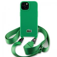 Carcasa Lacoste Iconic Petit Pique Crossbody compatibila cu iPhone 15 / 14 / 13, Verde