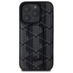 Carcasa Lacoste Grip Stand Mono compatibila cu iPhone 15 Pro Max, Negru 2 - lerato.ro
