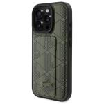 Carcasa Lacoste Grip Stand Mono compatibila cu iPhone 16 Pro Max, Khaki 3 - lerato.ro