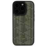 Carcasa Lacoste Grip Stand Mono compatibila cu iPhone 16 Pro Max, Khaki 2 - lerato.ro