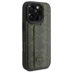 Carcasa Lacoste Grip Stand Mono compatibila cu iPhone 16 Pro Max, Khaki 5 - lerato.ro