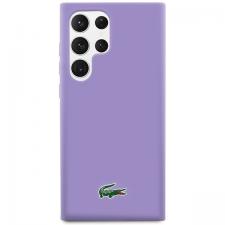 Huse si carcase Samsung Galaxy S23 Ultra, Carcasa Lacoste Silicone Croc Logo compatibila cu Samsung Galaxy S23 Ultra, Mov, lerato.ro