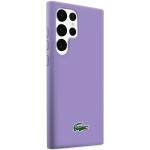 Carcasa Lacoste Silicone Croc Logo compatibila cu Samsung Galaxy S23 Ultra, Mov 5 - lerato.ro