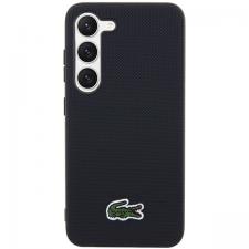 Carcasa Lacoste Iconic Petit Pique compatibila cu Samsung Galaxy S23, Negru