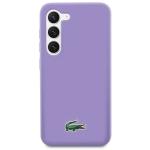 Carcasa Lacoste Silicone Croc Logo compatibila cu Samsung Galaxy S23, Mov 2 - lerato.ro