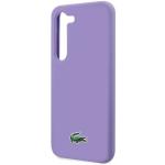 Carcasa Lacoste Silicone Croc Logo compatibila cu Samsung Galaxy S23, Mov 7 - lerato.ro