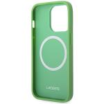 Carcasa Lacoste Iconic Petit Pique cu MagSafe compatibila cu iPhone 14 Pro, Verde 8 - lerato.ro