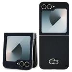 Carcasa Lacoste Iconic Petit Pique compatibila cu Samsung Galaxy Z Flip 6, Negru 3 - lerato.ro
